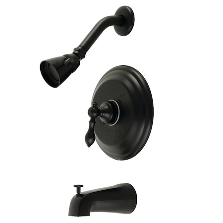 Kingston Brass KB3630ACL Single-Handle Tub and Shower Faucet, Matte Black KB3630ACL
